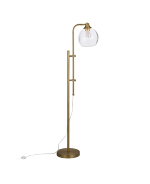 Shop Hudson & Canal Antho Height Adjustable Floor Lamp In Gold-tone