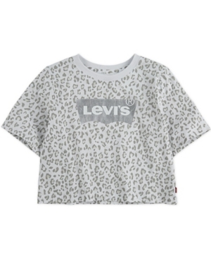 Levi's Little Girls Cropped Logo T-shirt