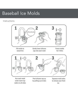 Baseball Ice Molds