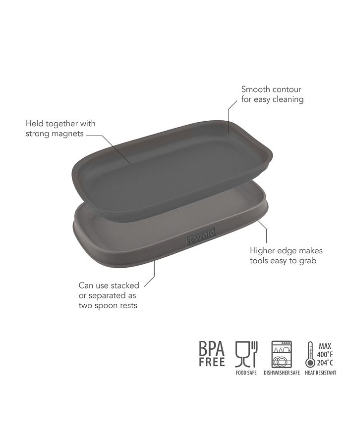 Tovolo Double Spoon Rest - Gray