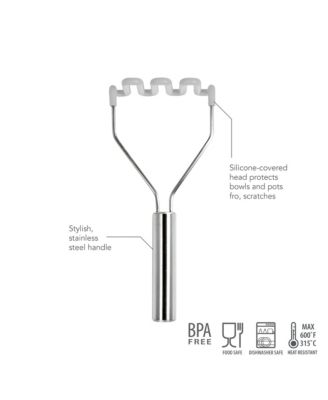 Silicone & Stainless Steel Potato Masher