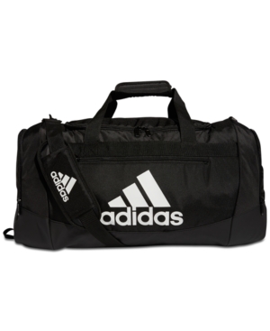 Shop Adidas Originals Men's Defender Iv Medium Duffel Bag In Black