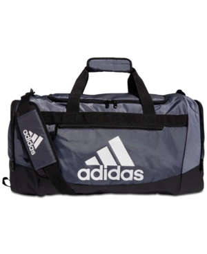 Shop Adidas Originals Men's Defender Iv Medium Duffel Bag In Medium Grey