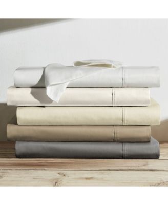 600 Thread Count Solid Cotton Sateen Sheet Set Collection Bedding