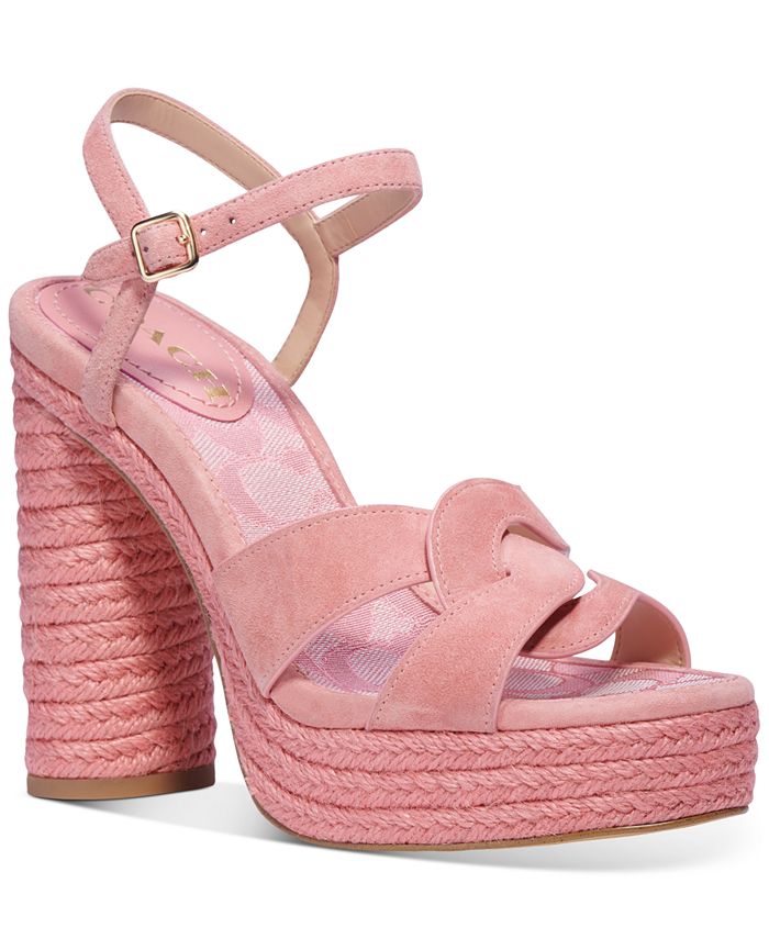 COACH Women's Talina Platform Espadrille Dress Sandals Macy's