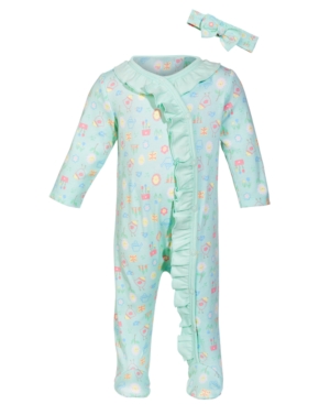 First Impressions Baby Girls Garden-Print Cotton Coverall Created for Macy's