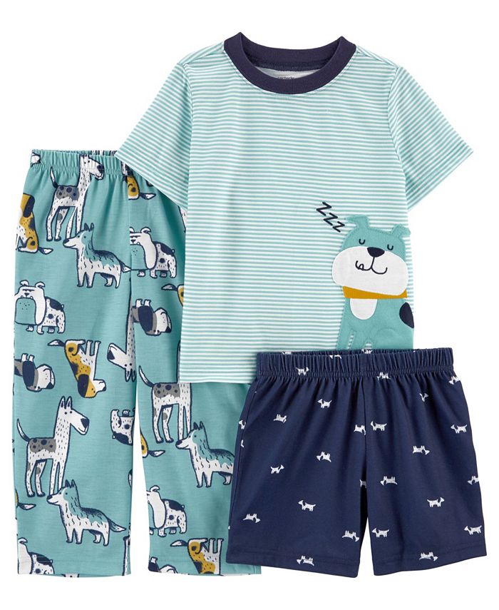 Carter's Toddler Boys 3 Piece Dogs Loose Fit Pajama Set Macy's