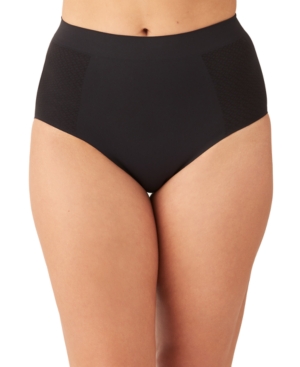 Wacoal Keep Your Cool High-cut Shaping Briefs In Black