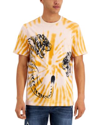INC International Concepts - Men's Tie-Dye Tiger Print T-Shirt