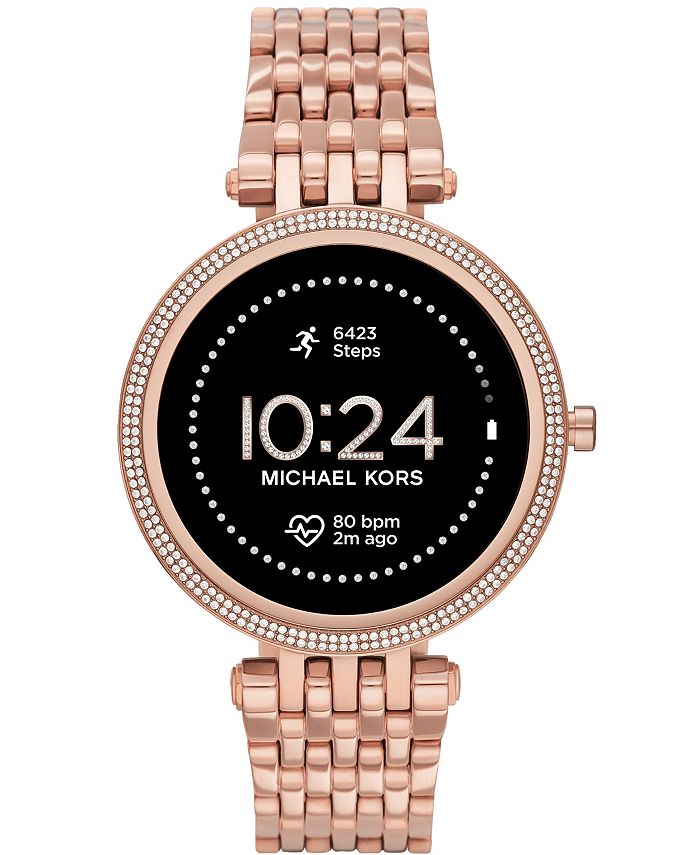 Michael Kors Access Gen 5e Darci Rose Gold-Tone Stainless Steel Smartwatch  43mm & Reviews - All Watches - Jewelry & Watches - Macy's