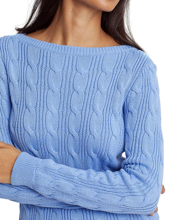 Lauren Ralph Lauren CableKnit Boatneck Sweater & Reviews Sweaters