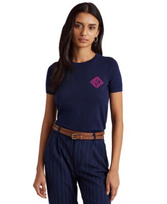 Lauren Ralph Lauren - Intarsia-Knit Logo T-Shirt