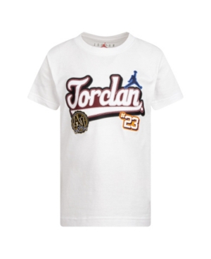 Jordan Little Boys Patch Script Tee