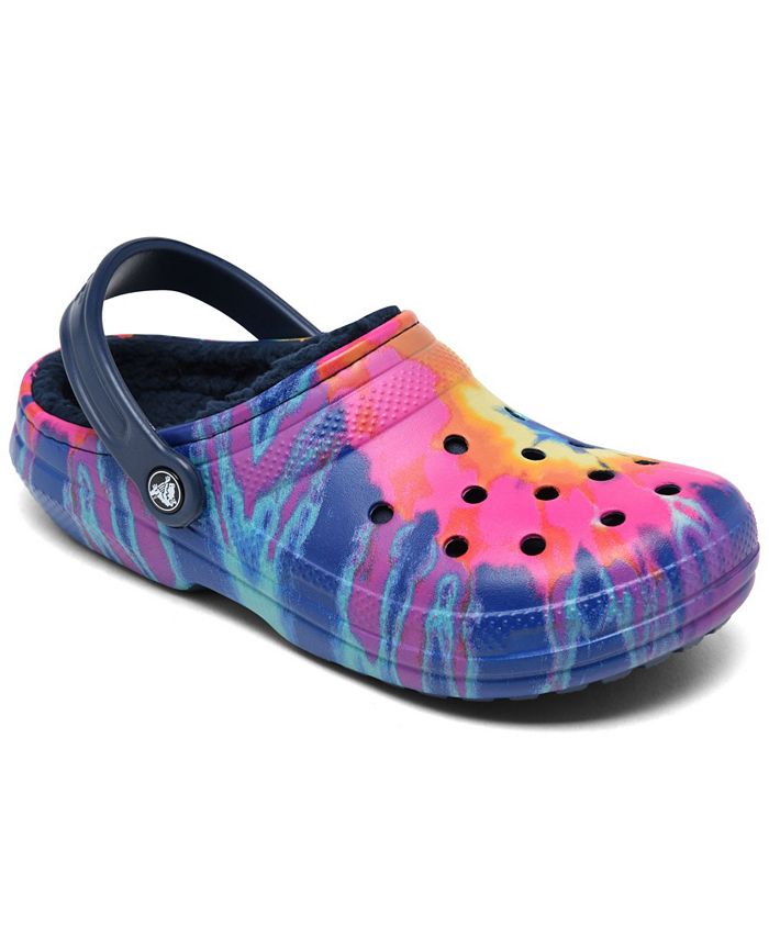 Crocs Classic Tie Dye Lined Clogs from Finish Line Macy s