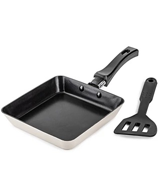2-Piece Brooklyn Steel Co. Mini Square Fry Pan with Slotted Turner Set
