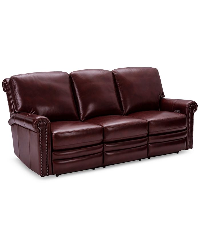 Pulaski Grant Sofa With Power Motion, Pulaski Leather Power Reclining Sofa