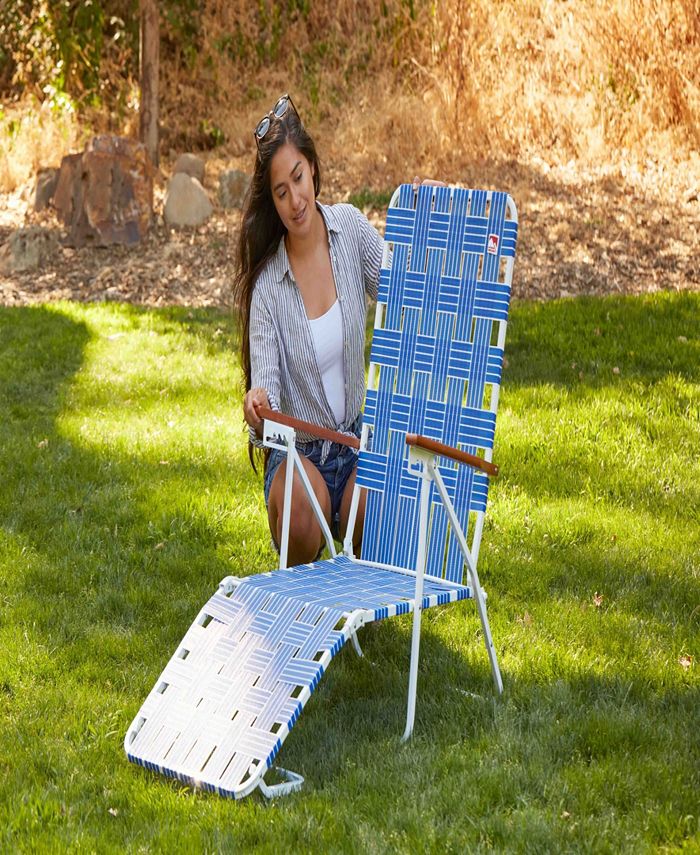 Outdoor Spectator Classic bed Folding Chaise Lounger Camp/Lawn Chair