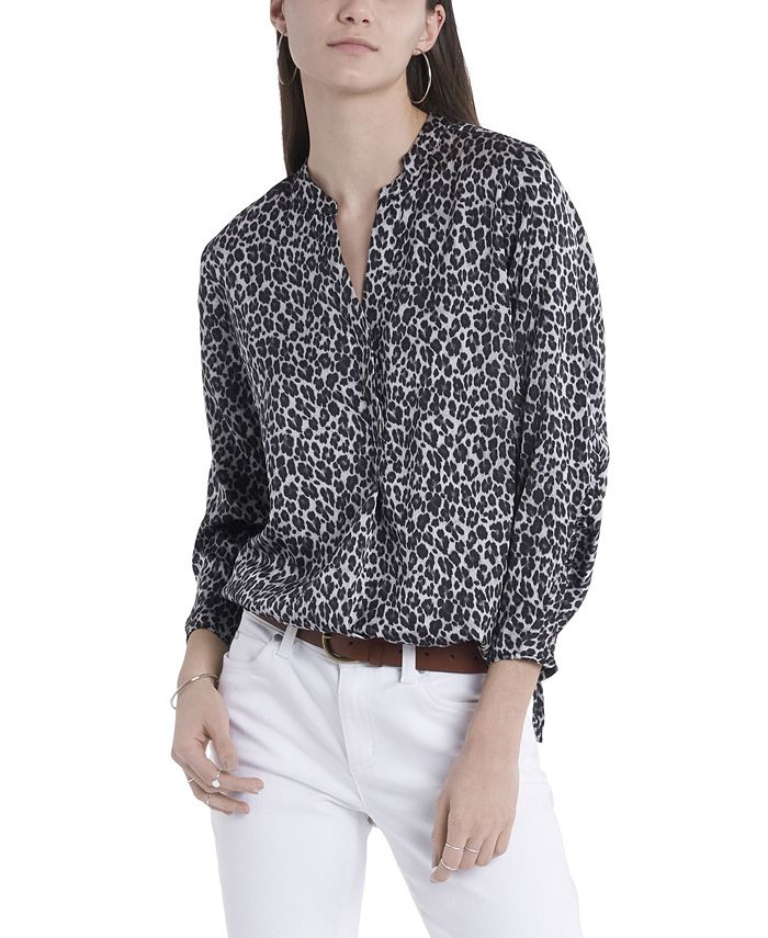 vince camuto leopard blouse