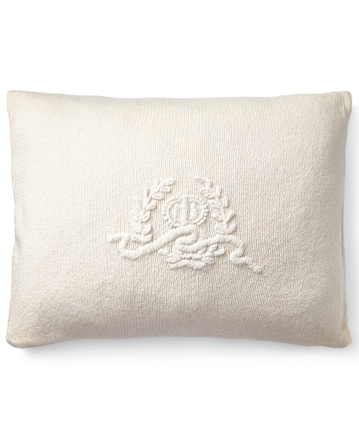 Lauren Ralph Lauren Estella Paisley Knit Decorative Pillow, 15" x 20" Bedding