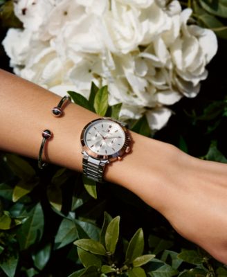 Men's Chronograph Brown Leather Strap Watch 44mm