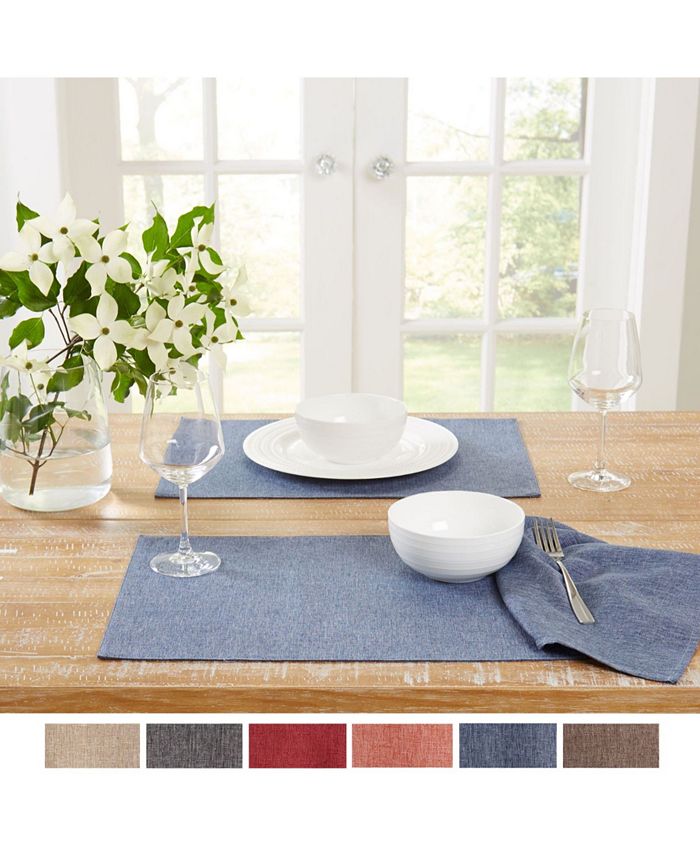 Town & Country Living Somers Placemat Set 4Pack 13"x19" Macy's