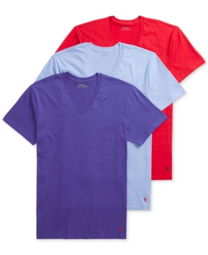 Polo Ralph Lauren Men's 3-Pack Cotton V-Neck T-Shirts