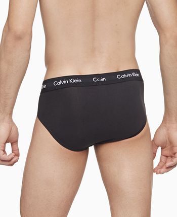 Calvin Klein Cotton Stretch 3 Pack Hip Brief U2661 White Mens