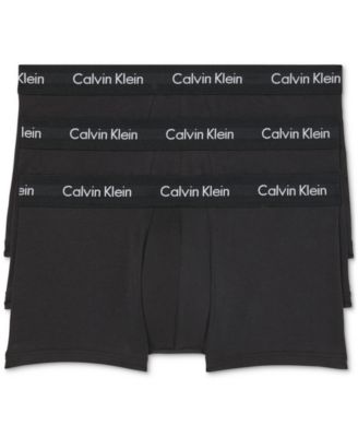 캘빈 클라인 Calvin Klein Mens 3-Pack Cotton Stretch Low-Rise Trunks