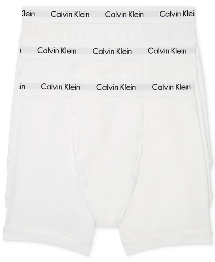 Volgen Luidruchtig interview Calvin Klein Men's 3-Pack Cotton Stretch Boxer Briefs & Reviews - Underwear  & Socks - Men - Macy's