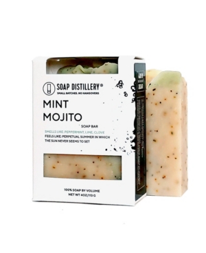 Soap Distillery Mint Mojito Soap Bar In Green