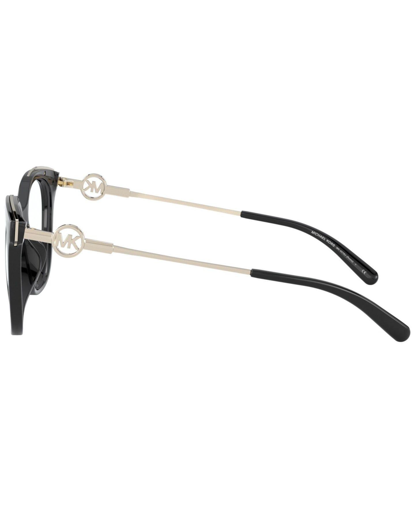 Женские очки Michael Kors Woman Square Plastic MK4076U Rome Eyeglasses, цвет: Чёрный — фото 3