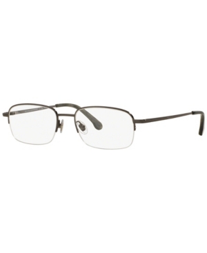 Brooks Brothers Bb 487t Men's Pillow Eyeglasses In Dark Gunmetal