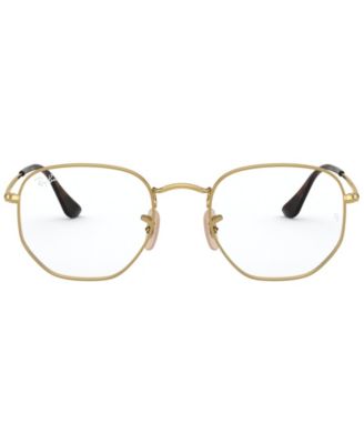 Unisex Irregular Metal RB6448 Hexagonal Optics Eyeglasses