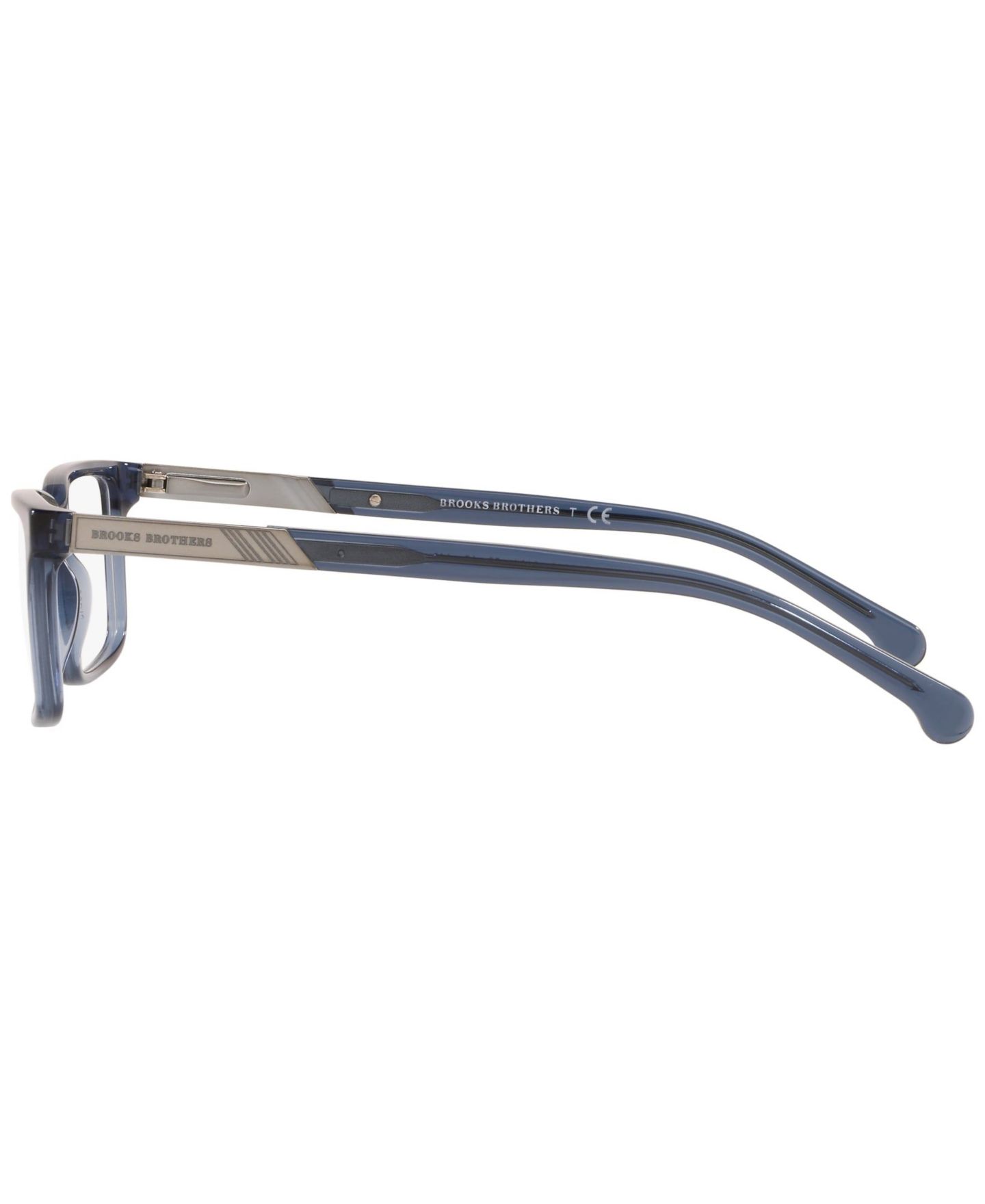 Мужские очки Brooks Brothers Man Rectangle Plastic BB2019 Eyeglasses, цвет: Синий — фото 3