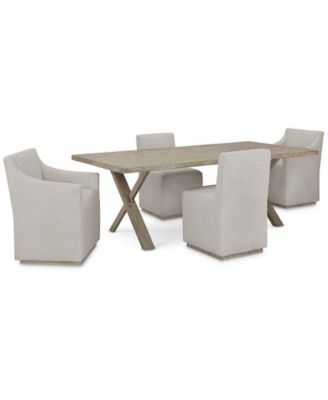Highland Park 5pc Dining Set (Rectangular Table & 4 Side Chairs)