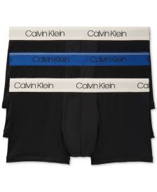 Men's 3-Pack Microfiber Stretch Low-Rise Trunks 