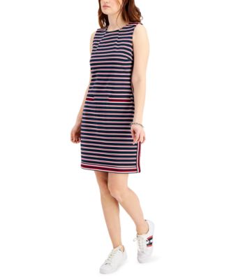 tommy hilfiger striped sleeveless dress