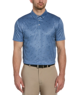 Pga Tour Men's Geo Swing Print Polo Shirt