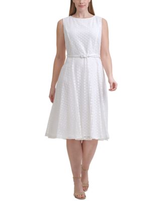 Jessica Howard Plus Size Belted Lace 