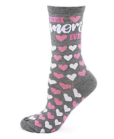 Women's Best Mom Ever Crew Socks