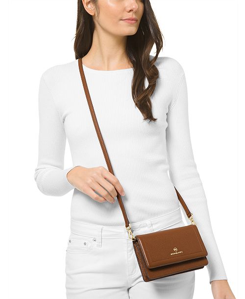 alfani MICHAEL Michael Kors Jet Set Charm Small Phone Convertible Crossbody Women's Fashion Shoes & Accessories