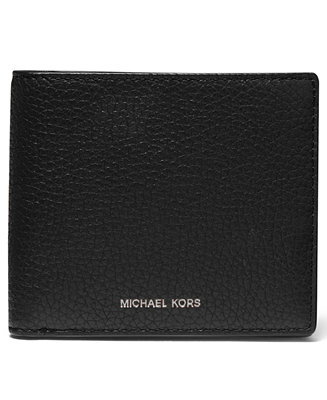 Michael Kors Men's Leather L-Fold Wallet - Macy's