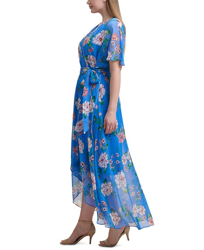 Jessica Howard Plus Size Floral-Print Maxi Dress - Macy's