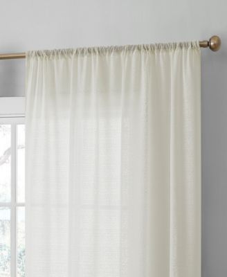 Monaco Premium Soft Decorative Ombre Lace Semi Sheer Light Filtering Rod Pocket Window Treatment Curtain Drapery Panels for Bedroom & Living Room - Set of 2 Panels