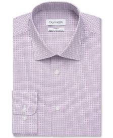 Calvin Klein Men's Steel Regular-Fit Non-Iron Stretch Performance Dress Shirt