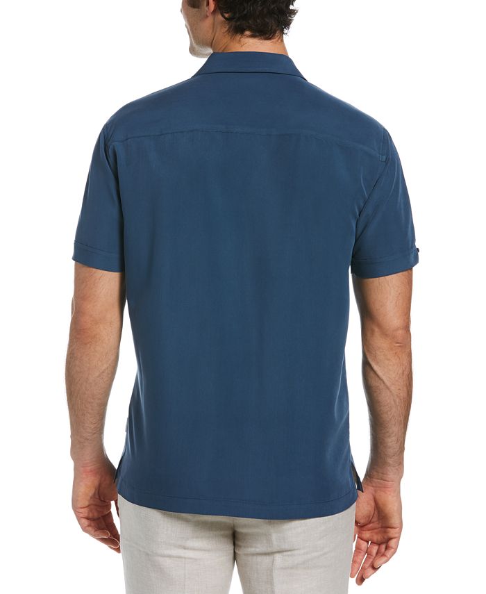 Cubavera Men's Tri-Color Camp Shirt - Macy's
