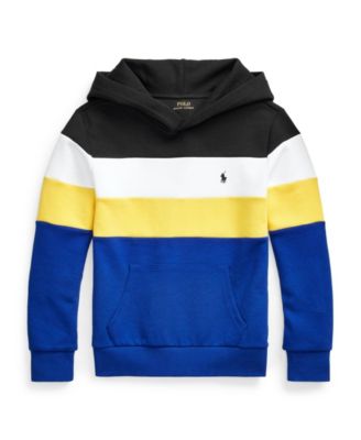 Polo Ralph Lauren Big Boys Color Blocked Double Knit Hoodie Macy's