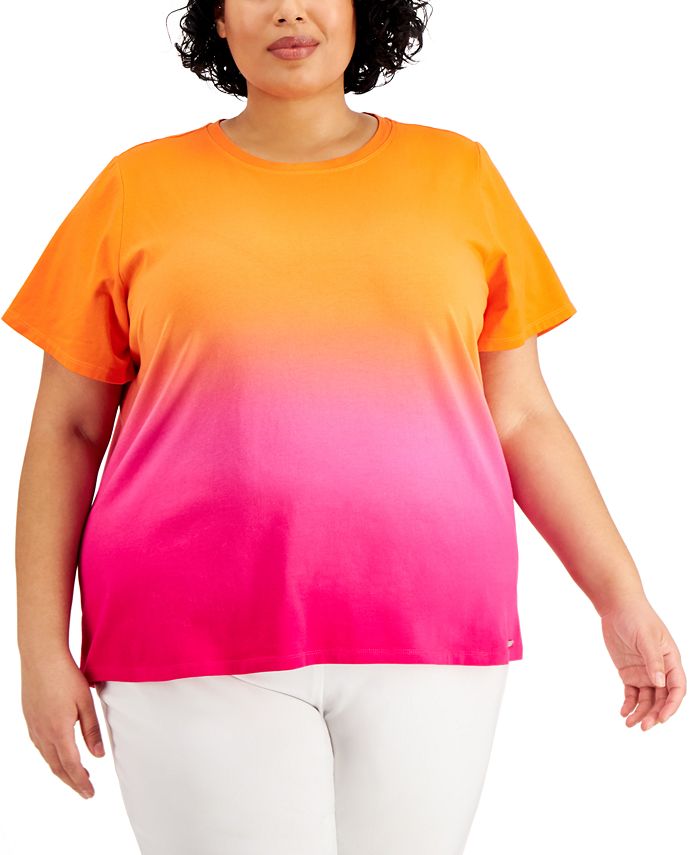 Calvin klein ombre top Clearance