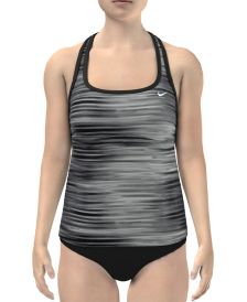 Water Stripe Racerback Tankini Top