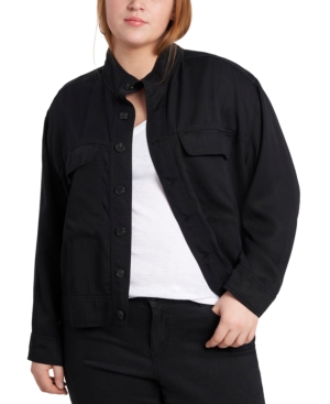 1state Plus Size Stand-Collar Jacket